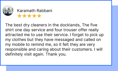 Best Dry Cleaners in the docklands